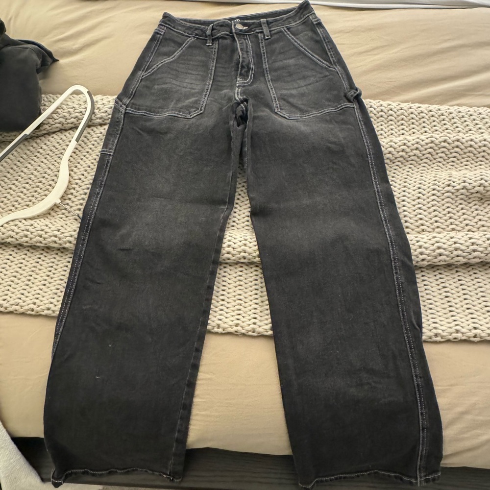 Just Black Denim Women’s Cargo Dark Gray Jeans